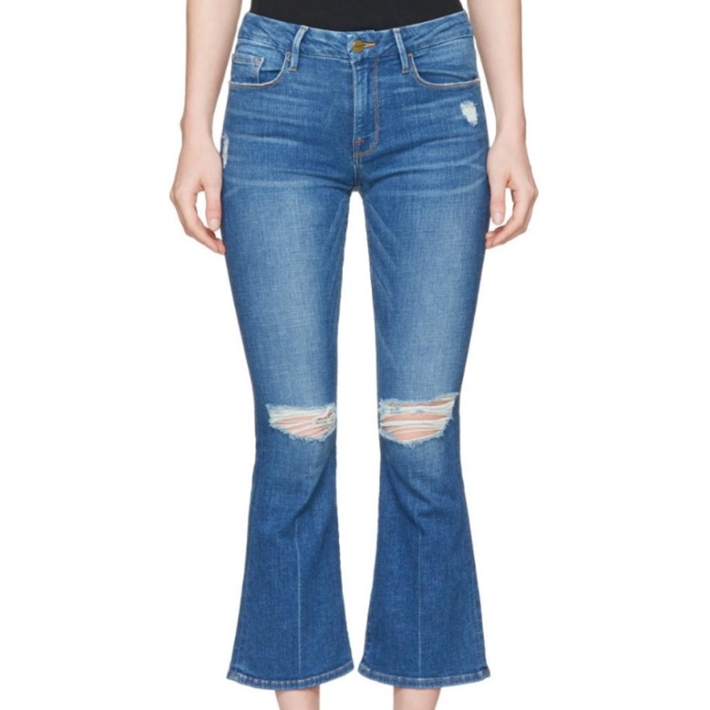 FRAME Denim Le crop mini boot size 24